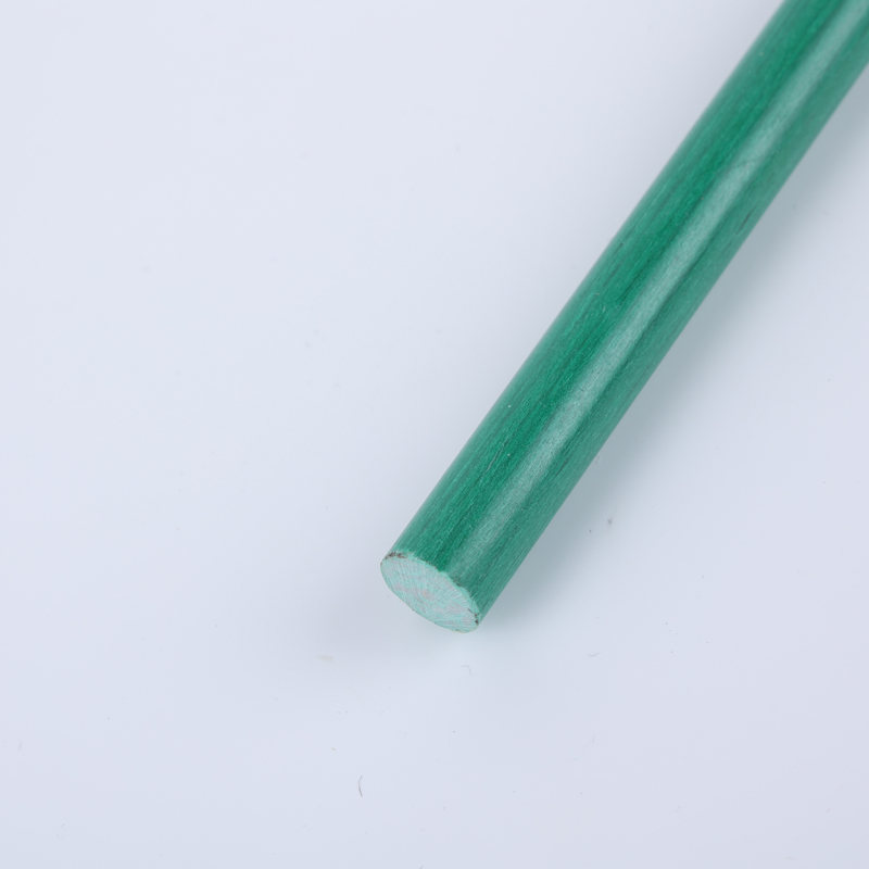 green fiberglass rods