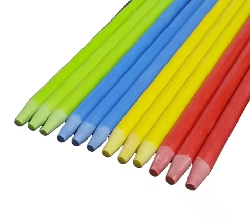 High Strength Colorful Fiberglass Rod Durable Snow Driveway Marker Solid Garden Plant Support Sticks