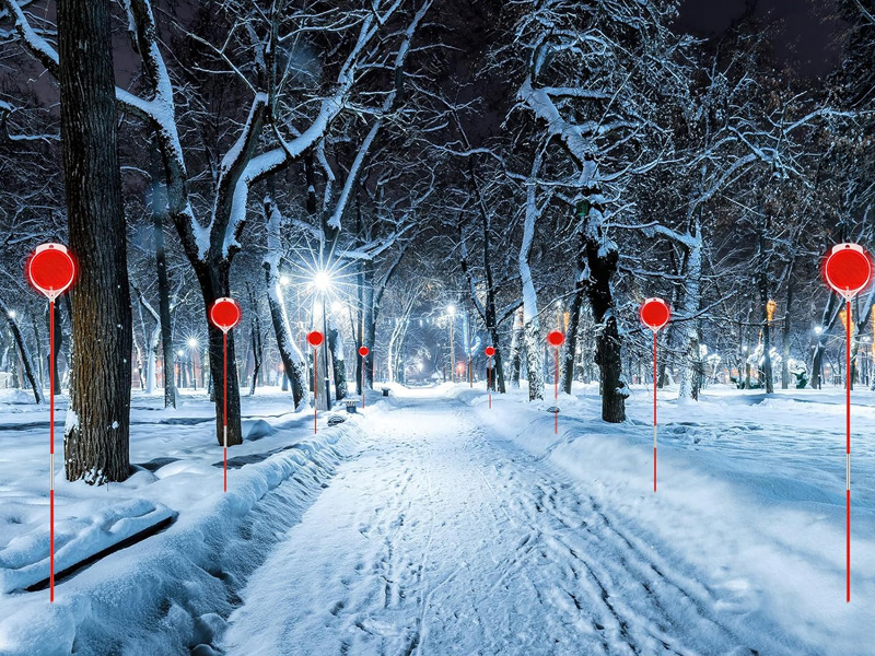 Snow Lane Signs Are Easy To Install