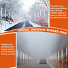 1/4" 11/16" 5/16" 3/8" fiberglass reflective driveway marker for snow rod sign in night