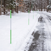Green 5/16" X 48" Fiberglass Driveway Marker – Reflective Snow & Lane Stake