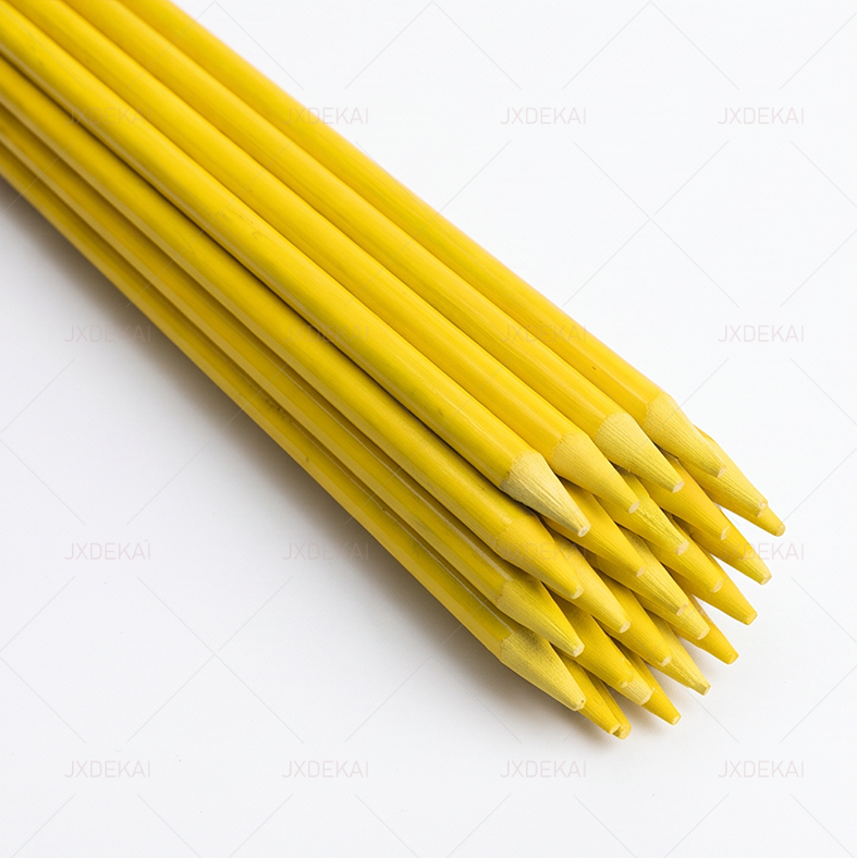 5/16" Yellow Fiberglass 48" Driveway Marker for Winner Boundary Sign And Lane Marking