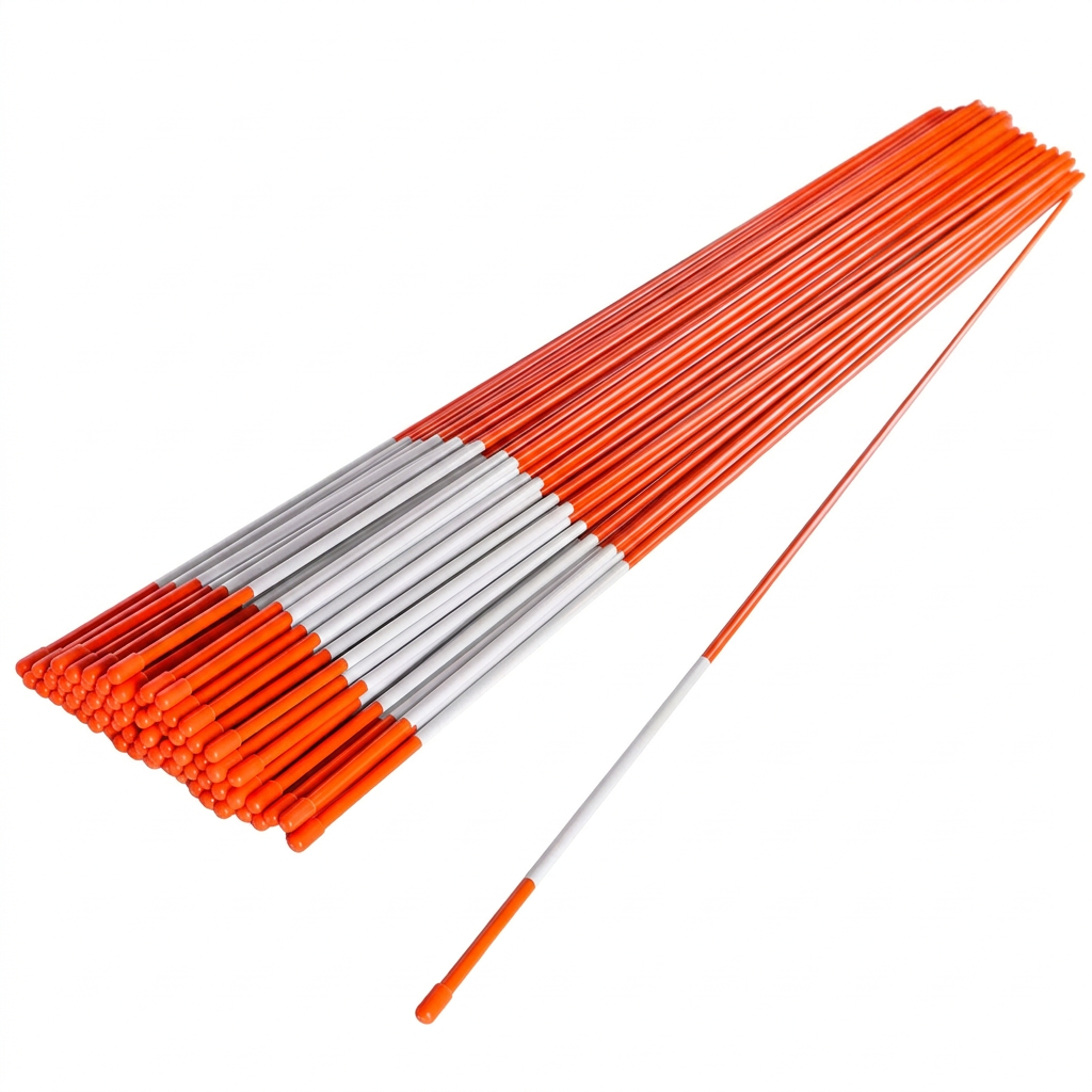 Orange Fiberglass Rod for Drvieway Marker with Flexible Classic Vision