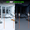 FRP Rods Fiberglass Reinforced Plastic Rods Tubes Stakes Orange Fiberglass Snow Stakes with White Reflective Tape Snow Pole 