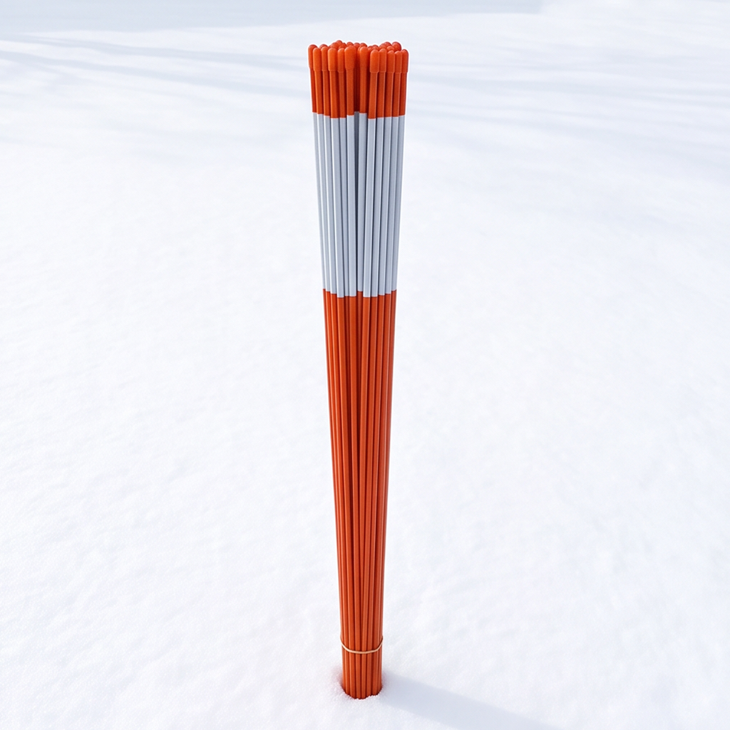 1/4" 11/16" 5/16" 3/8" fiberglass reflective driveway marker for snow rod sign in night