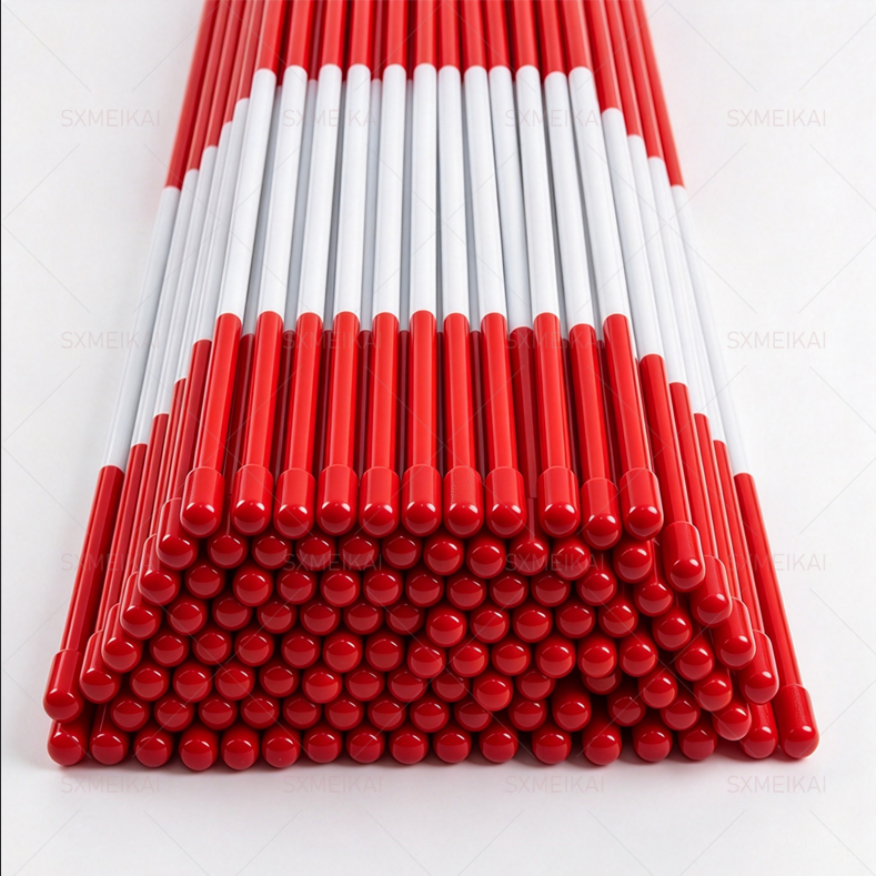 Red 5/16" 48" Fiberglass Driveway Marker for Lane Marking ---- Dekai Manufacture From CHINA